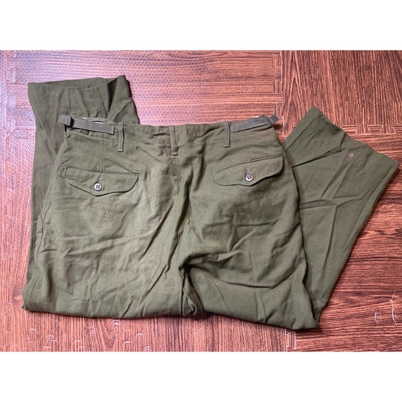 Vintage M-1951 Korean War Wool Field Pants Size 32 X 22.5 Military Trousers - Picture 5 of 9